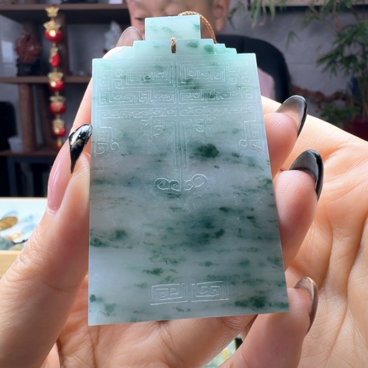 定制翡翠未镶嵌无事牌