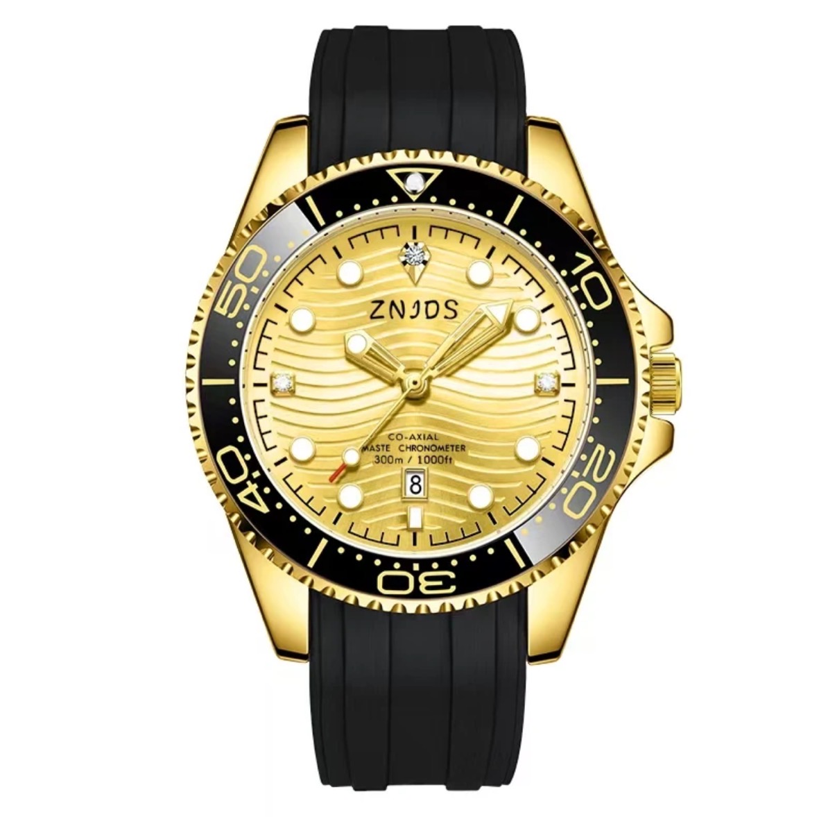 【专柜直发】全新/黑金海马系列/高端防水全自动男士腕表-27