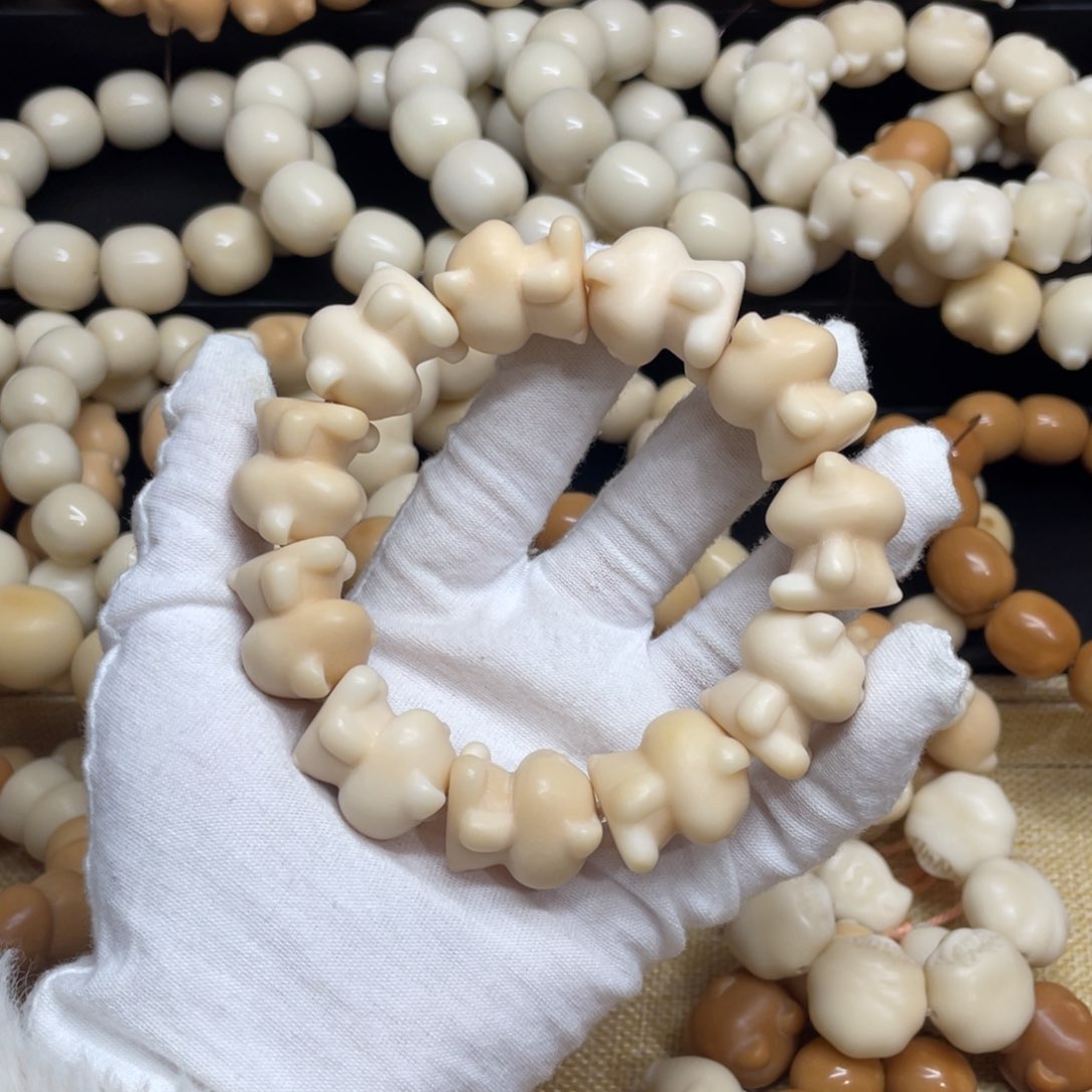 菩提根/象牙果吊坠23干磨牙果粉小熊279