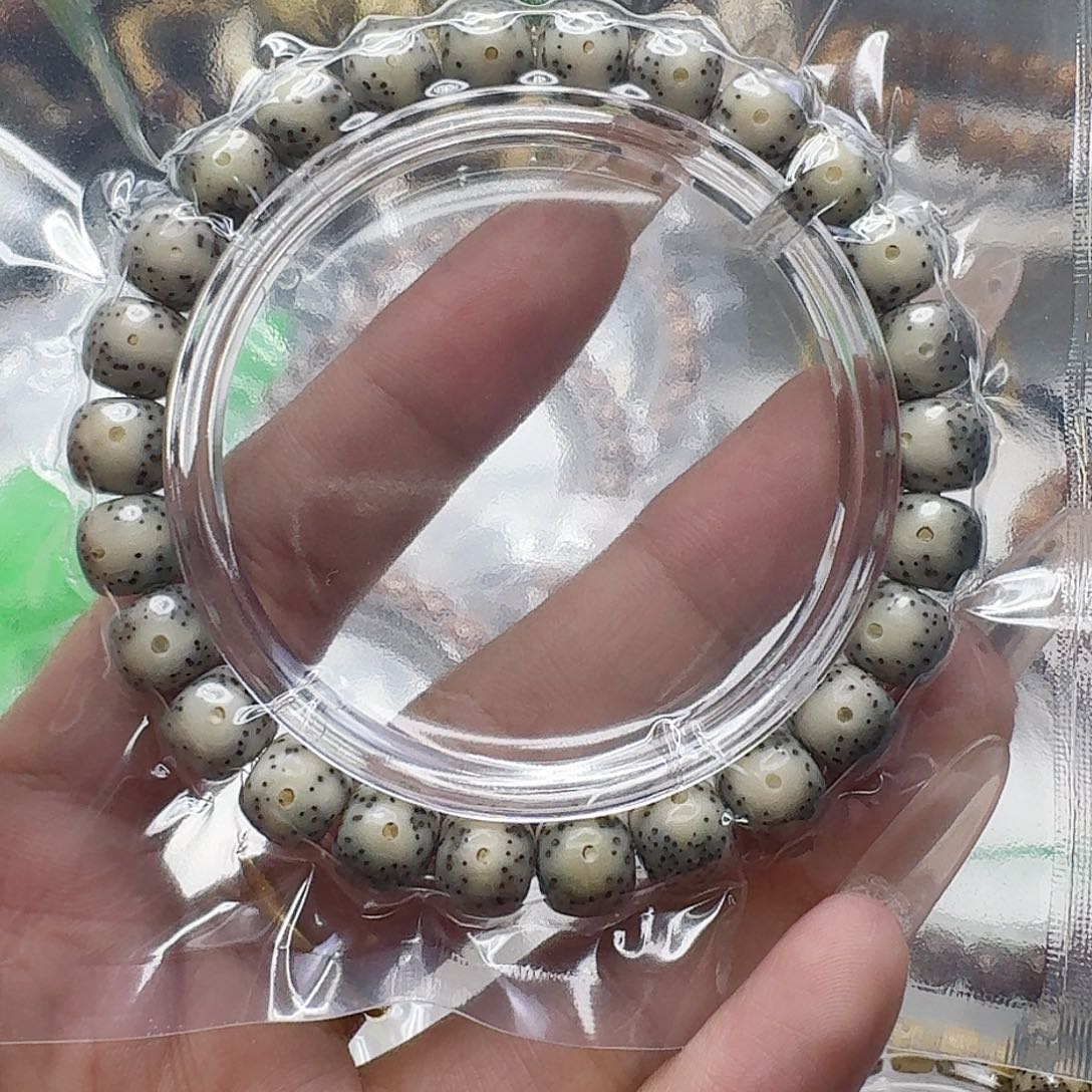 手串星月菩提51高端卡姿兰绿包白星月菩提98桶单圈