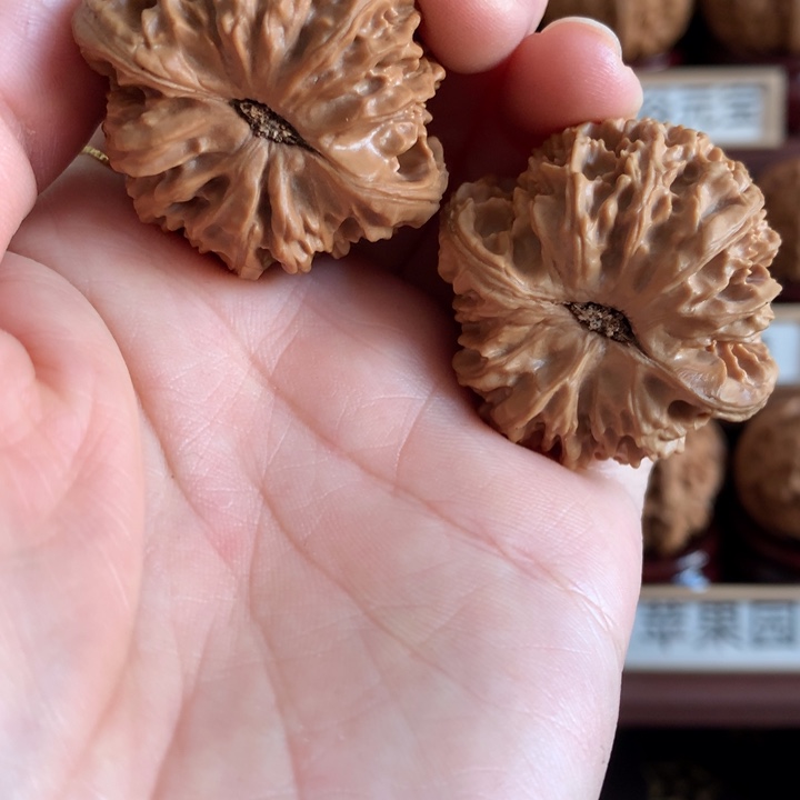 文玩核桃把件野生果38色差