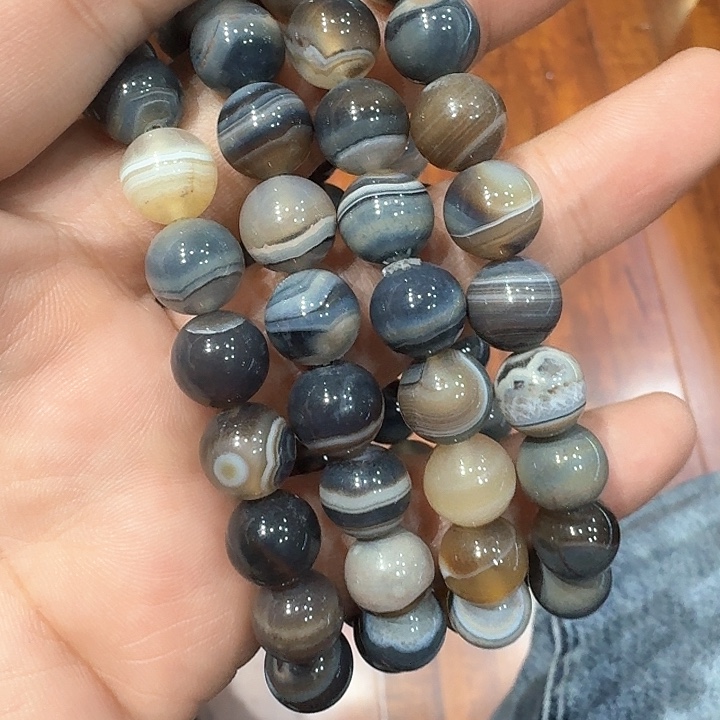 玛瑙/玉髓珠宝半成品未镶嵌10MM多样性发其一