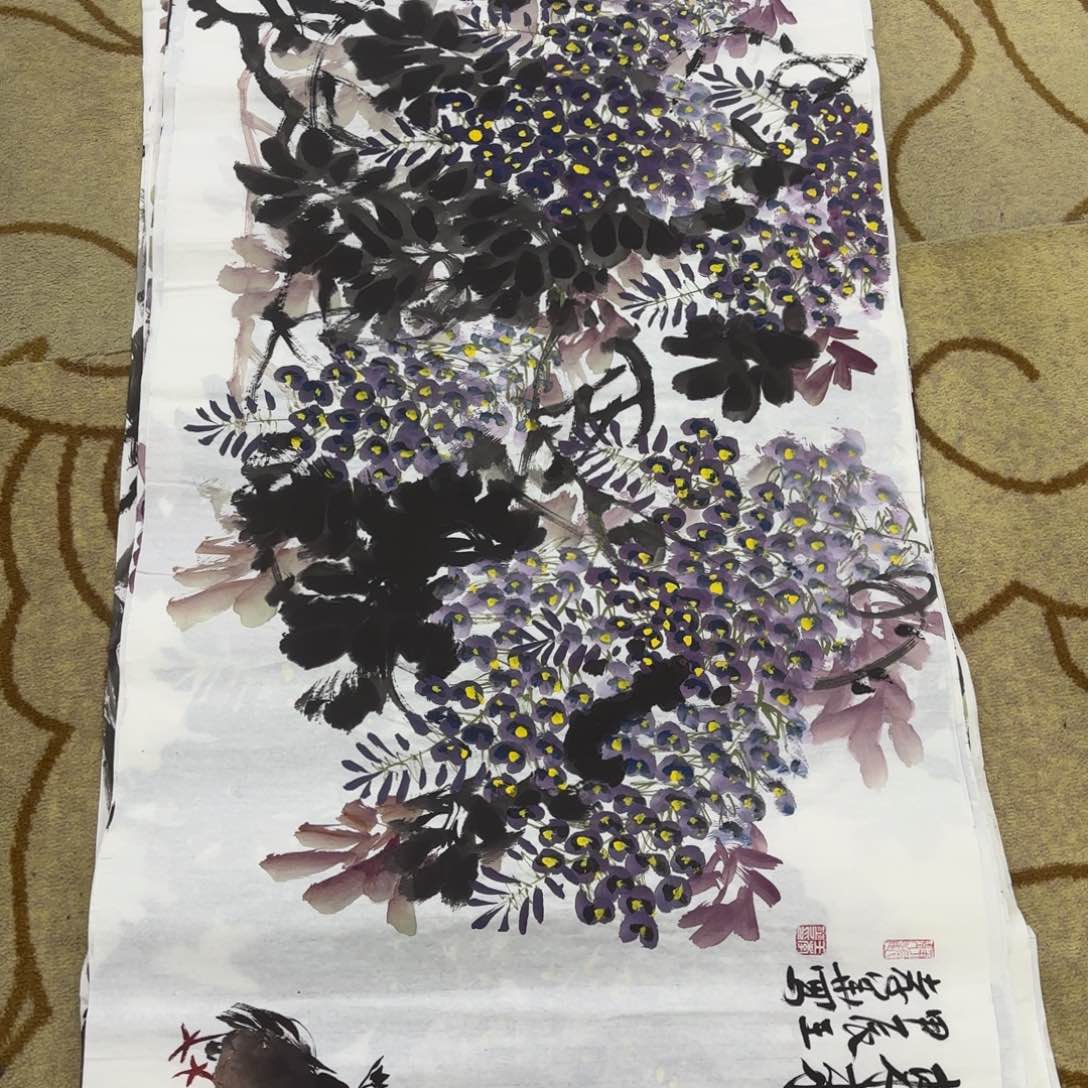 国画王孝华四尺童