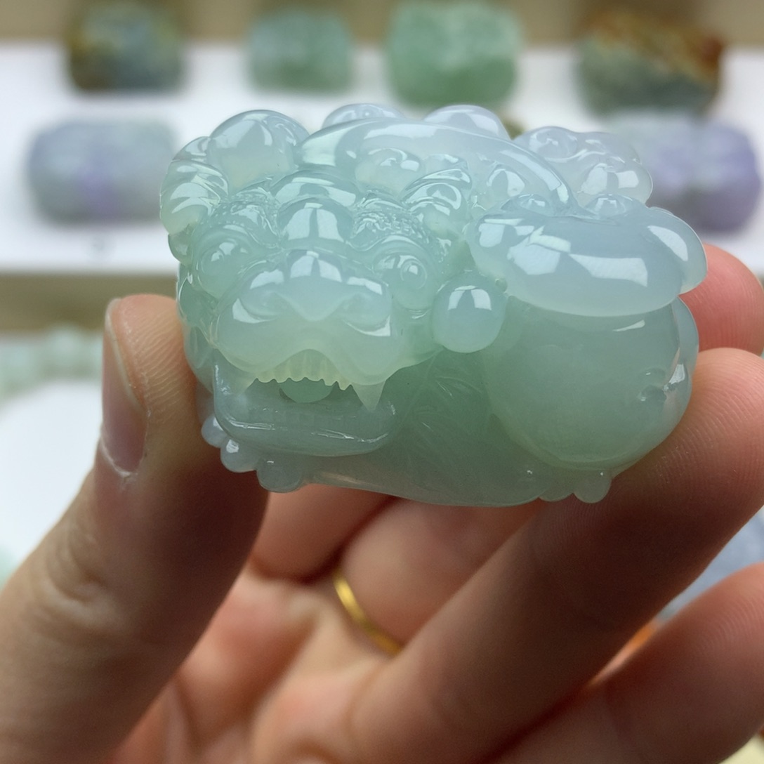 翡翠吊坠(不含链)未镶嵌天然缅甸翡翠A货貔貅