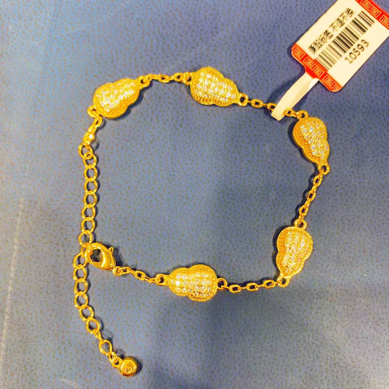 手链 A18S016手链镶钻葫芦手链多样性发货