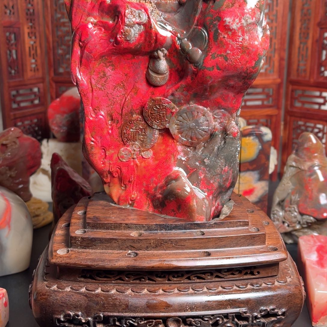 昌化石木*昌化鸡血石