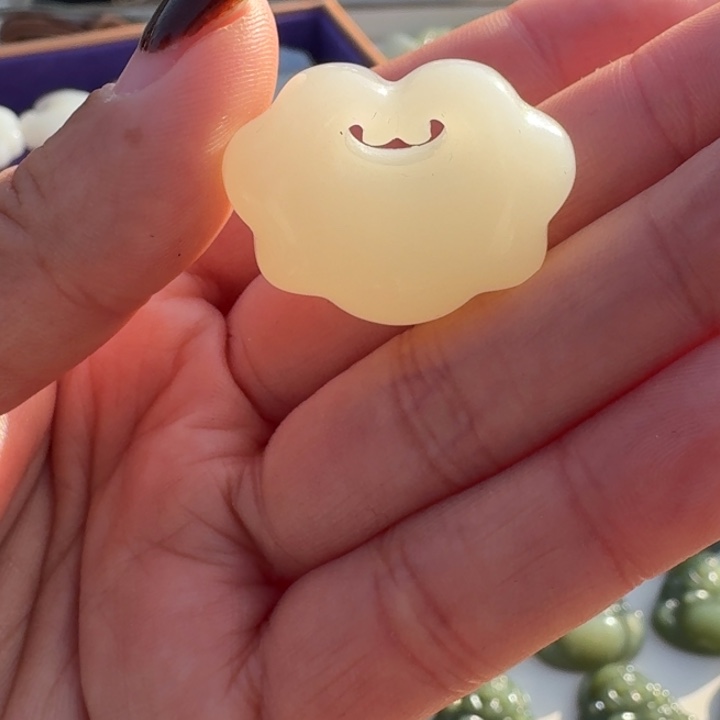 和田玉未镶嵌颈饰28冰心