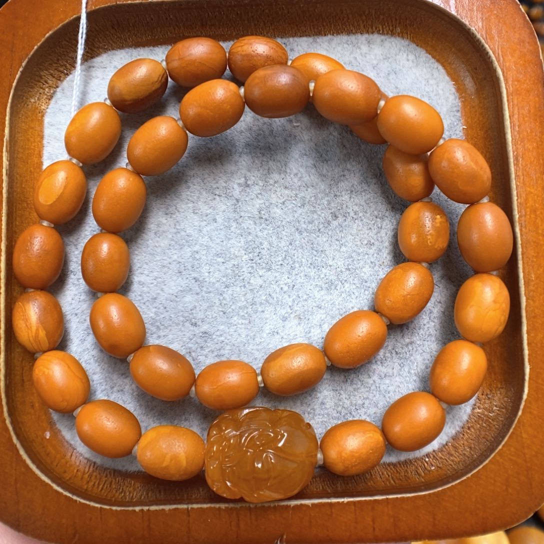 蜜蜡手串未镶嵌蜜蜡