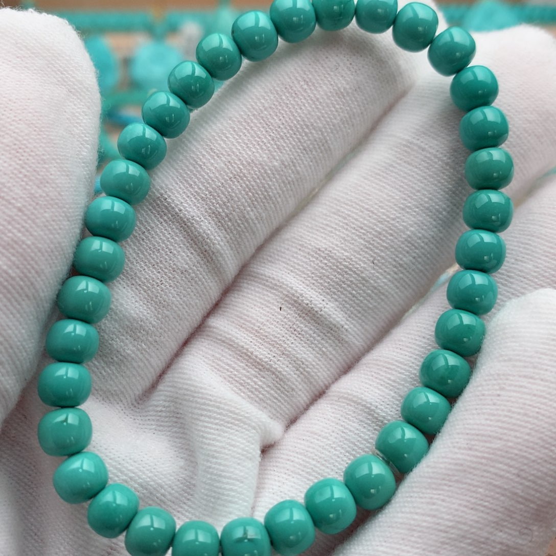 绿松石未镶嵌珠宝奇石5.8mm