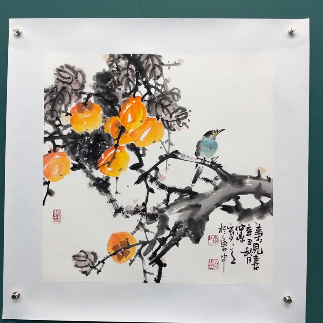 国画艺术家真人手绘