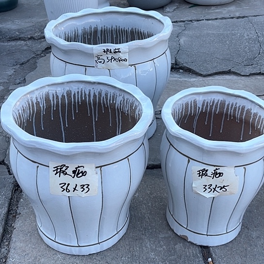 红陶陶瓷花盆默认瑕疵