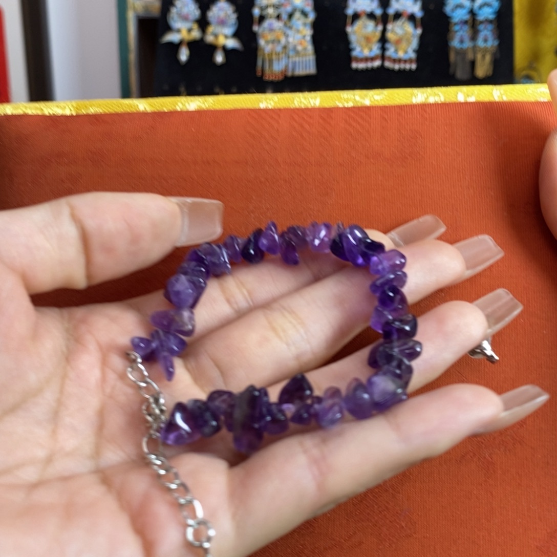 紫晶珠宝半成品未镶嵌