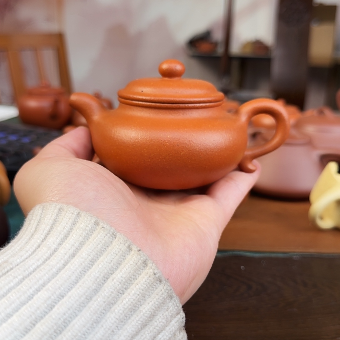 紫砂茶壶健健康康快快乐乐