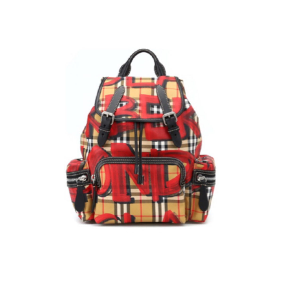 95新 BURBERRY/博柏利 博柏利 双肩包 红/JW3553