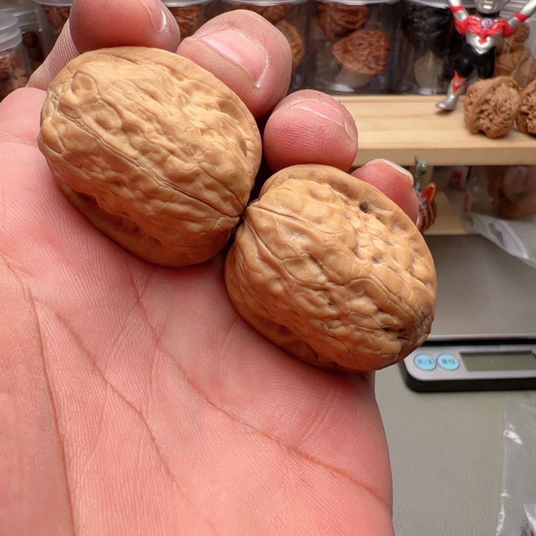 B***u文玩核桃把件33尺全品京西金蟾