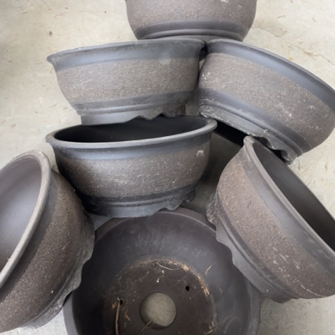 紫砂花盆100-7。 23-10.5