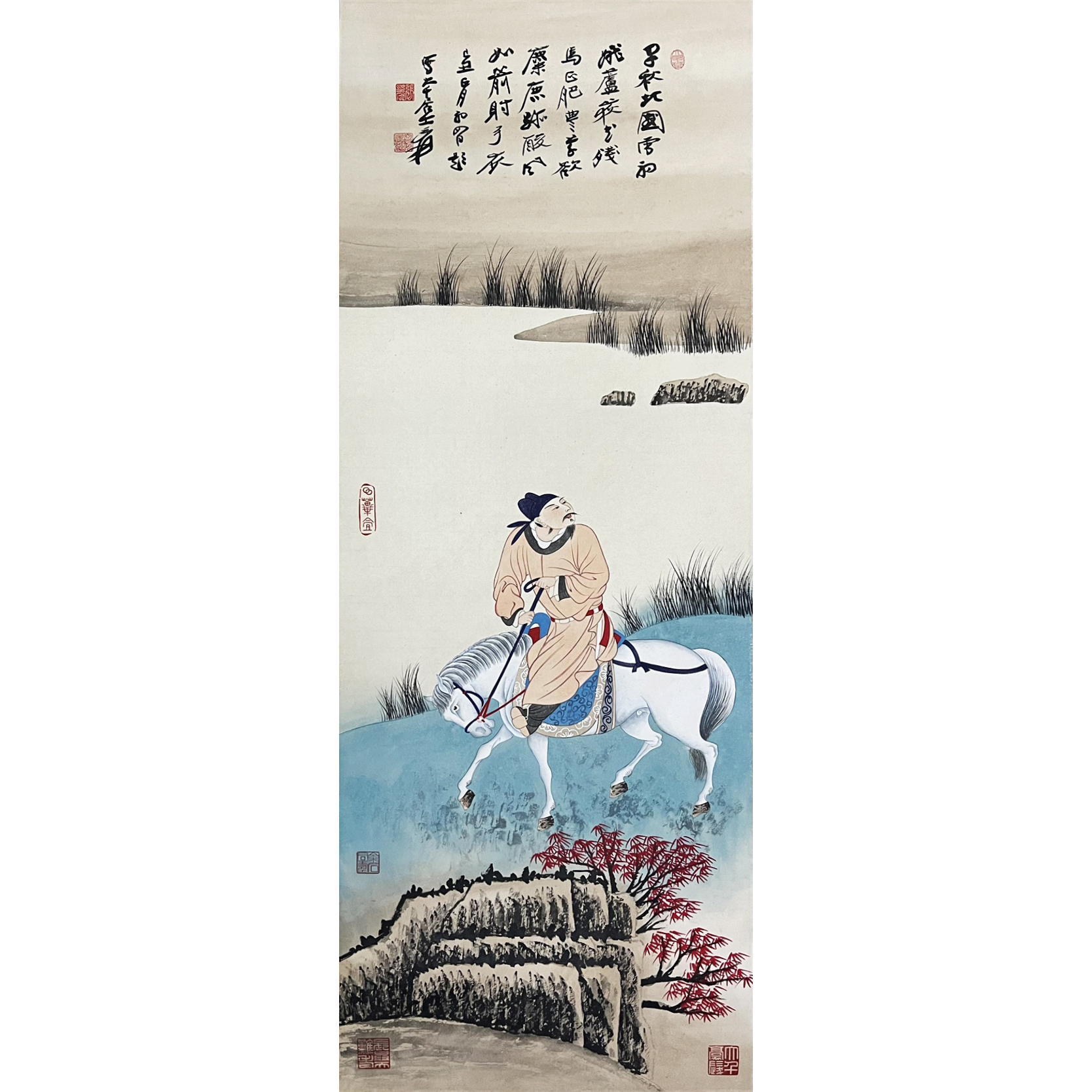 Lot19 【马上悠行】 125*46cm 5.2平方尺 立轴