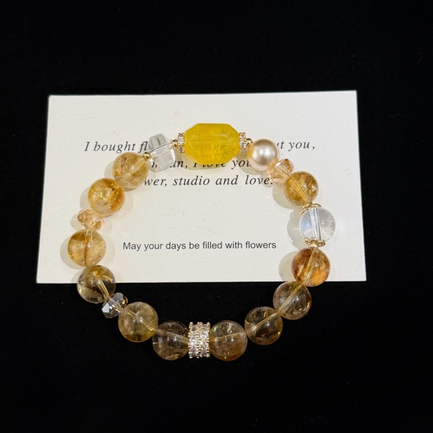  黄水晶设计款多样性发一  D5976