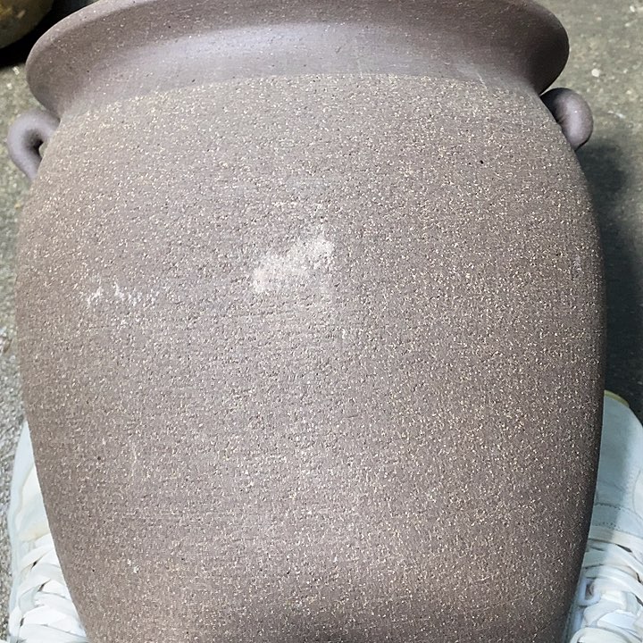 紫砂花盆高约35口约25