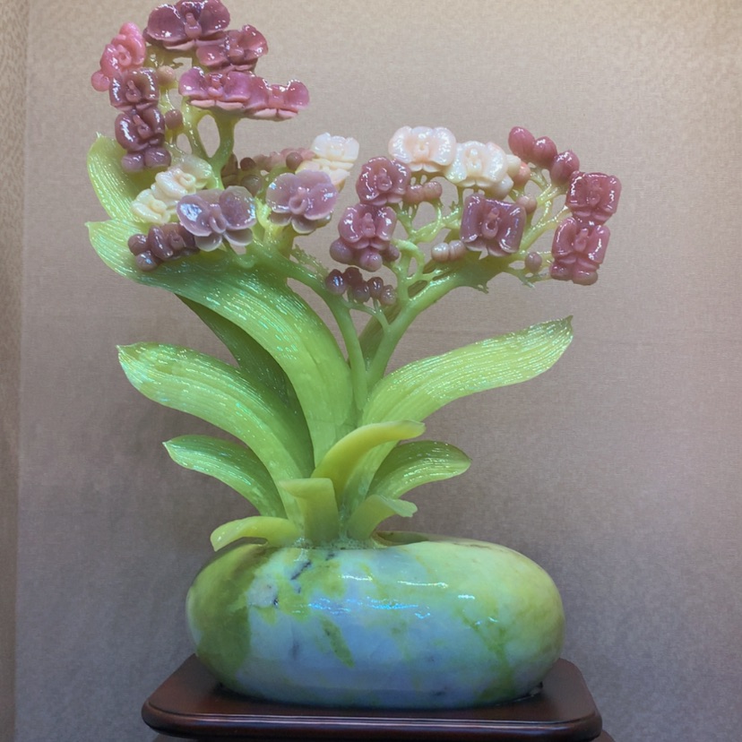 【闪购商品】未镶嵌蛇纹石玉摆件覆膜