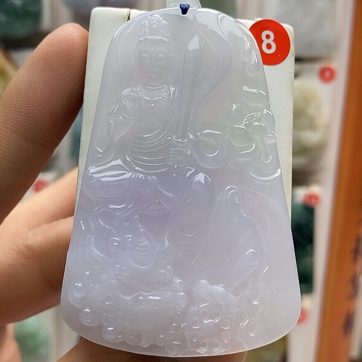 翡翠颈饰未镶嵌文殊