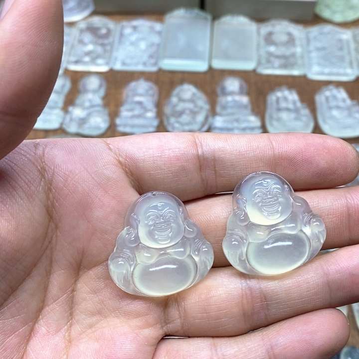 蛇纹石玉未镶嵌吊坠(赠链)