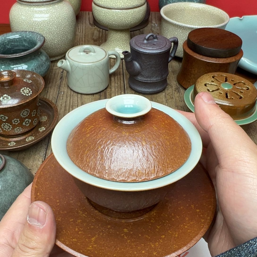 羽*绯青瓷茶器青瓷茶器