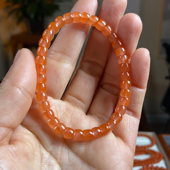 南红玛瑙手链未镶嵌南红手串6