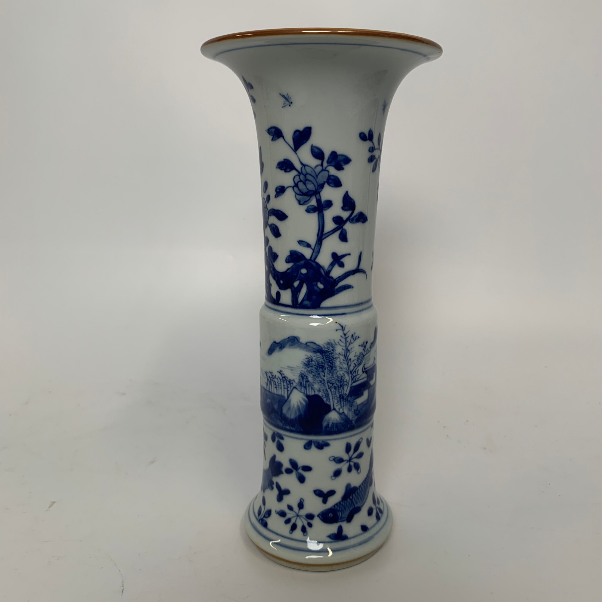 1清康熙·青花人物山水花菇ZBM25ZBM0219064