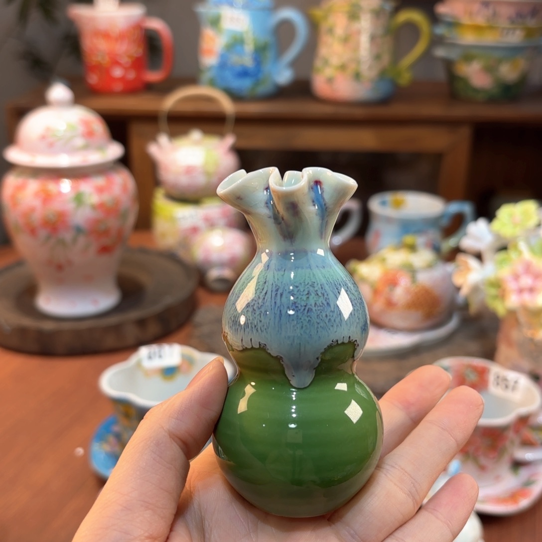 景德镇手绘高温釉下彩陶瓷茶具