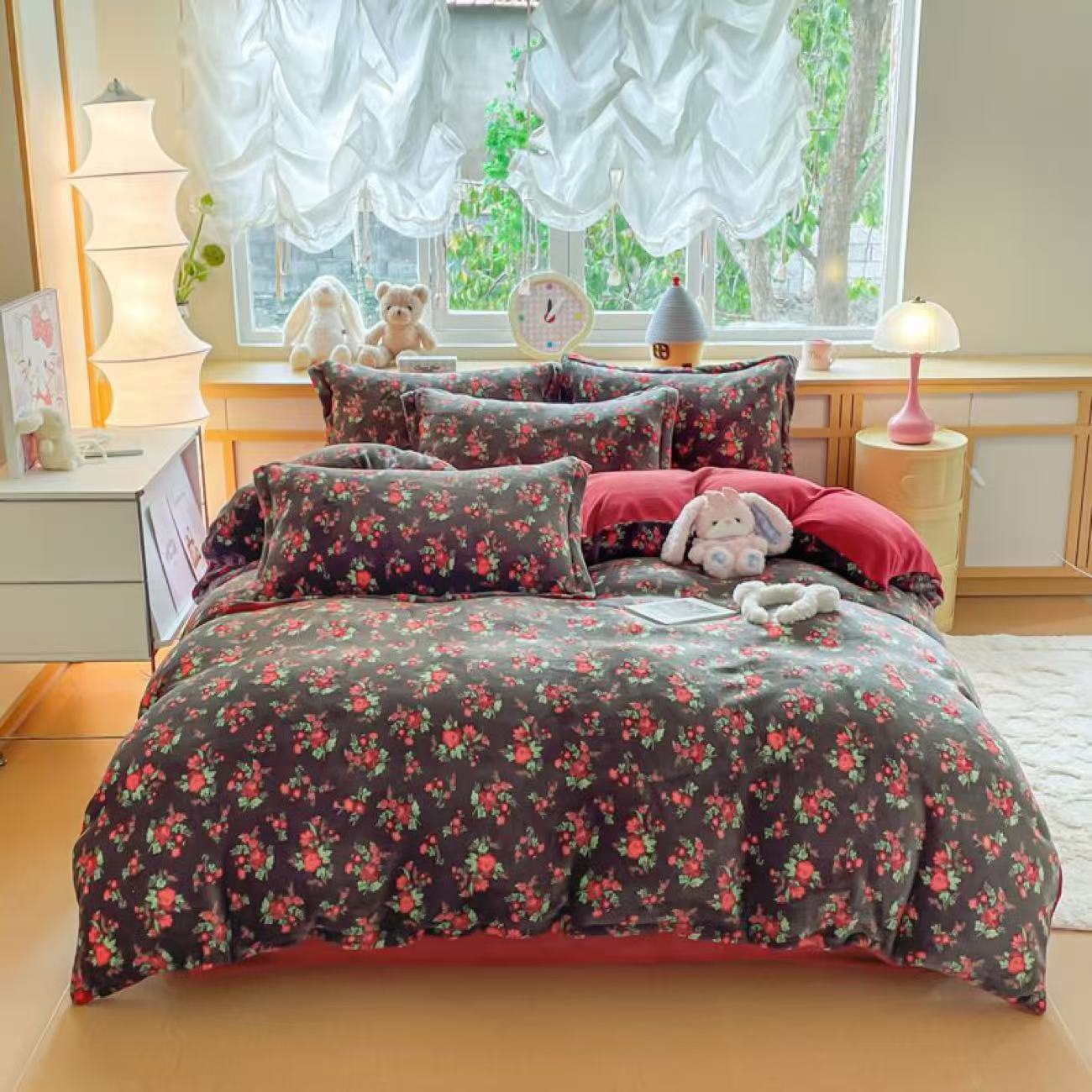 【小老弟专属】韩系小清新牛奶绒四件套