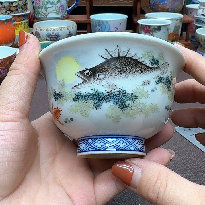 瓷片景德镇仿古手工制作精品展示