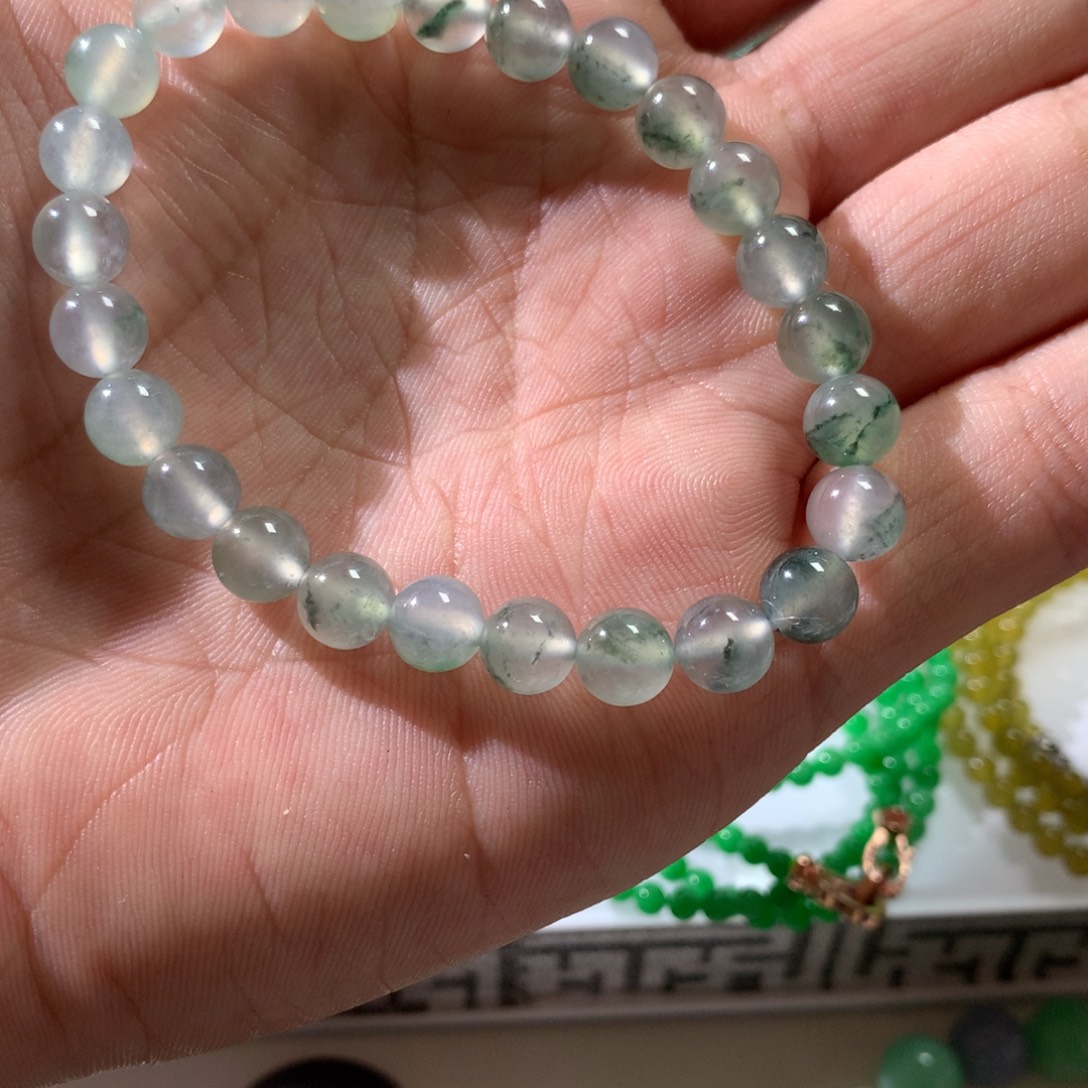 翡翠未镶嵌手链卡7