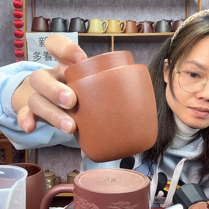 紫砂茶杯原矿紫砂杯