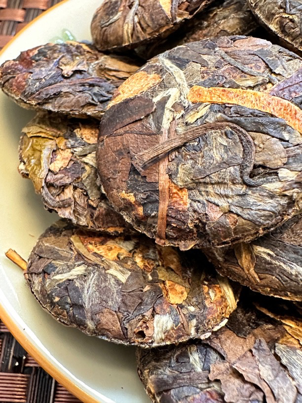 TNB/白茶正宗7年转化正宗陈皮老白果蜜药 香白茶小茶饼高山春茶叶