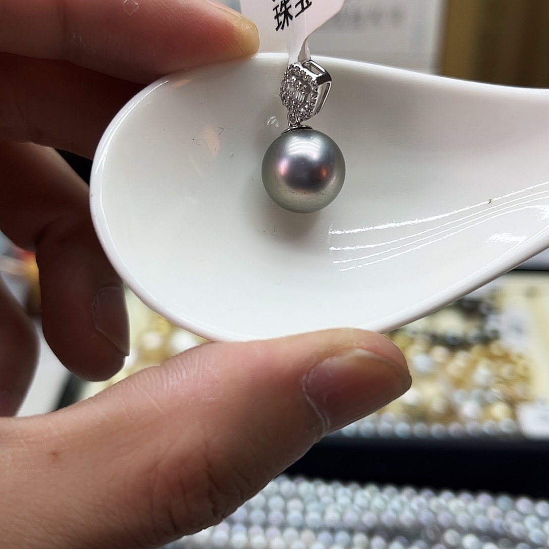 颈饰海水珍珠银S925镶嵌