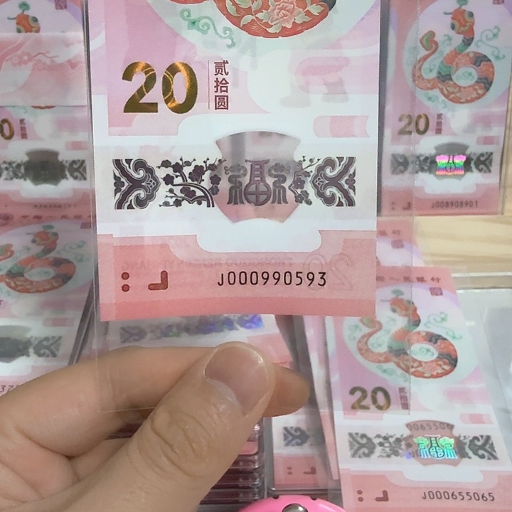 塑料小蛇钞号码000990593