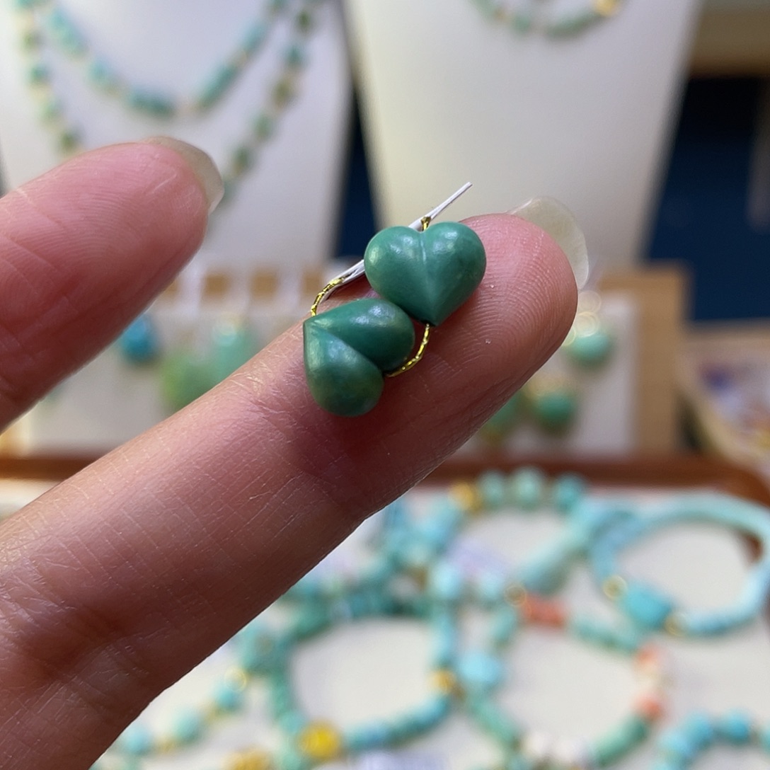 绿松石未镶嵌屁桃