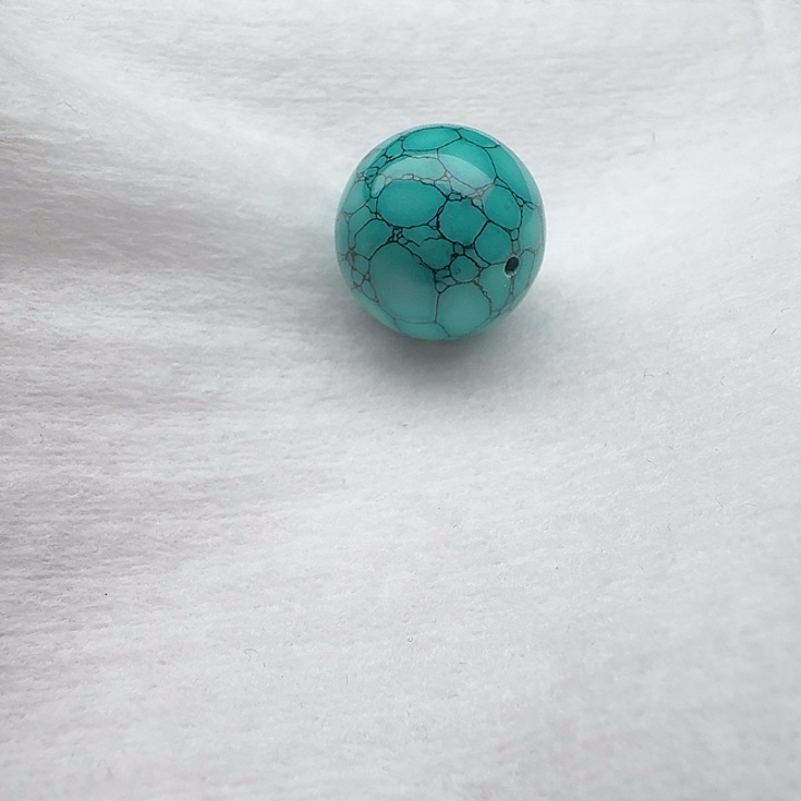 尺寸：18➕绿水草纹圆珠一颗