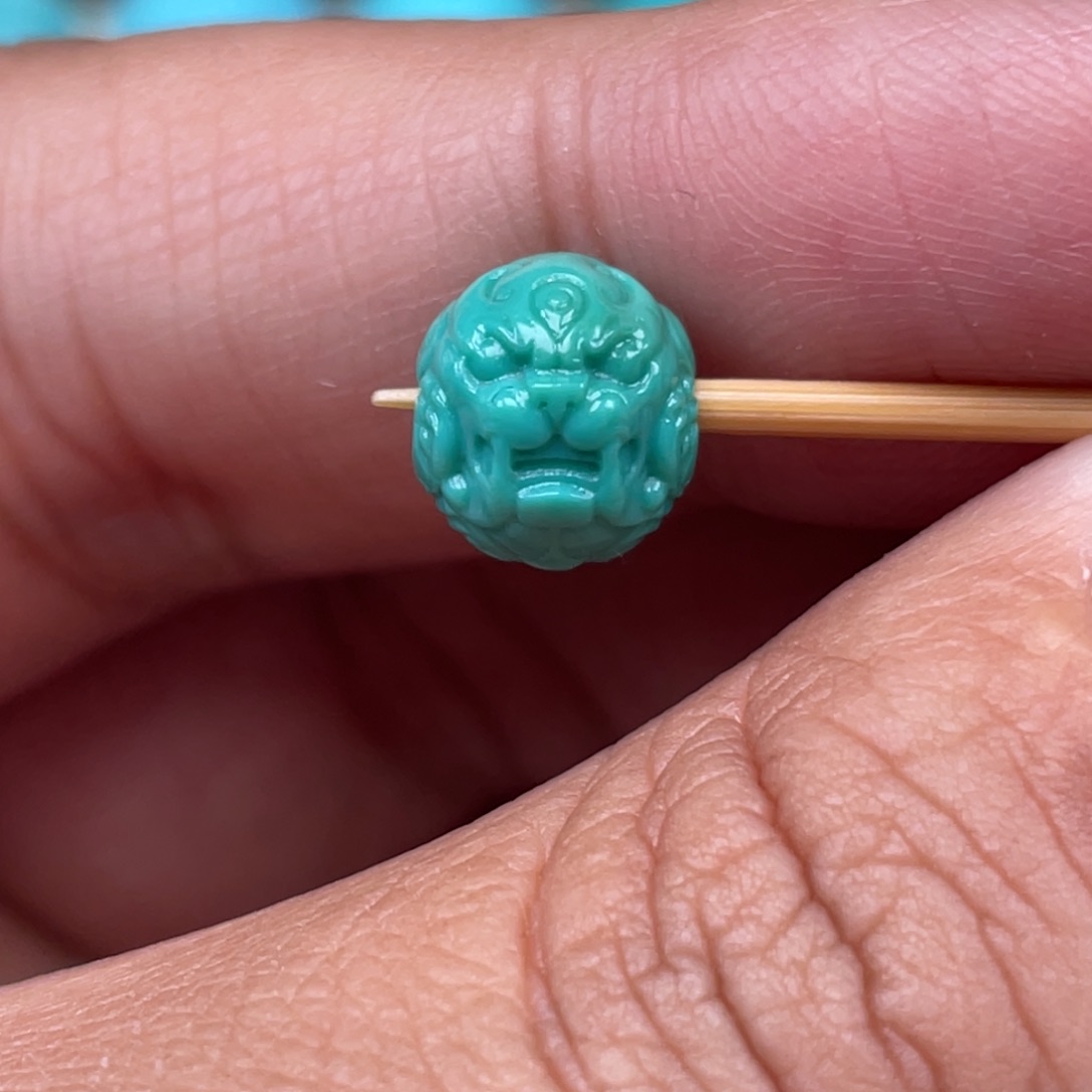 绿松石挂件未镶嵌9×8.2mm