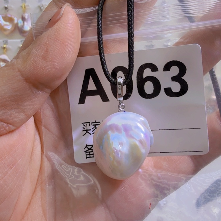 淡水珍珠银S925镶嵌颈饰