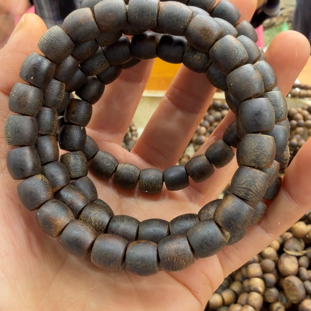 沉香碎屑沉香单圈沉水股珠10克多样性发一