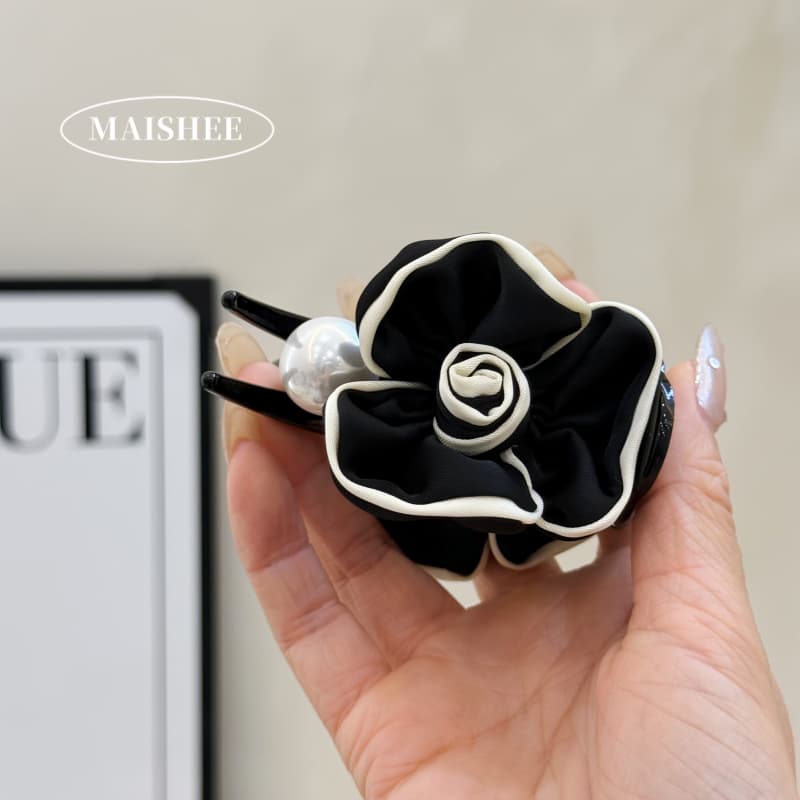 韩国新款高级感花朵发夹女气质百搭后脑勺盘发丸子夹抓夹子Z0236