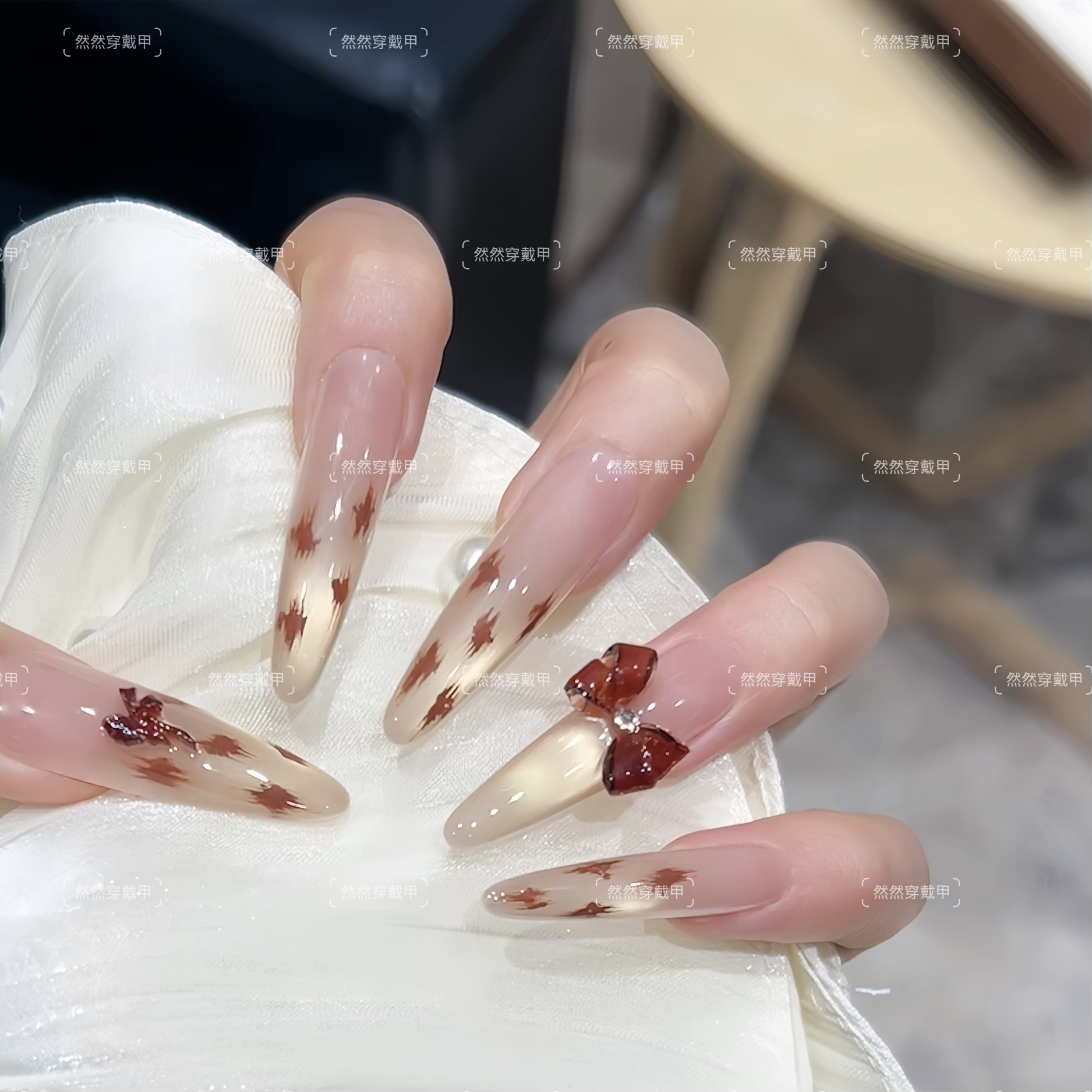 【可可小姐】纯手工穿戴甲原创设计精致显白高级可重复佩戴美甲