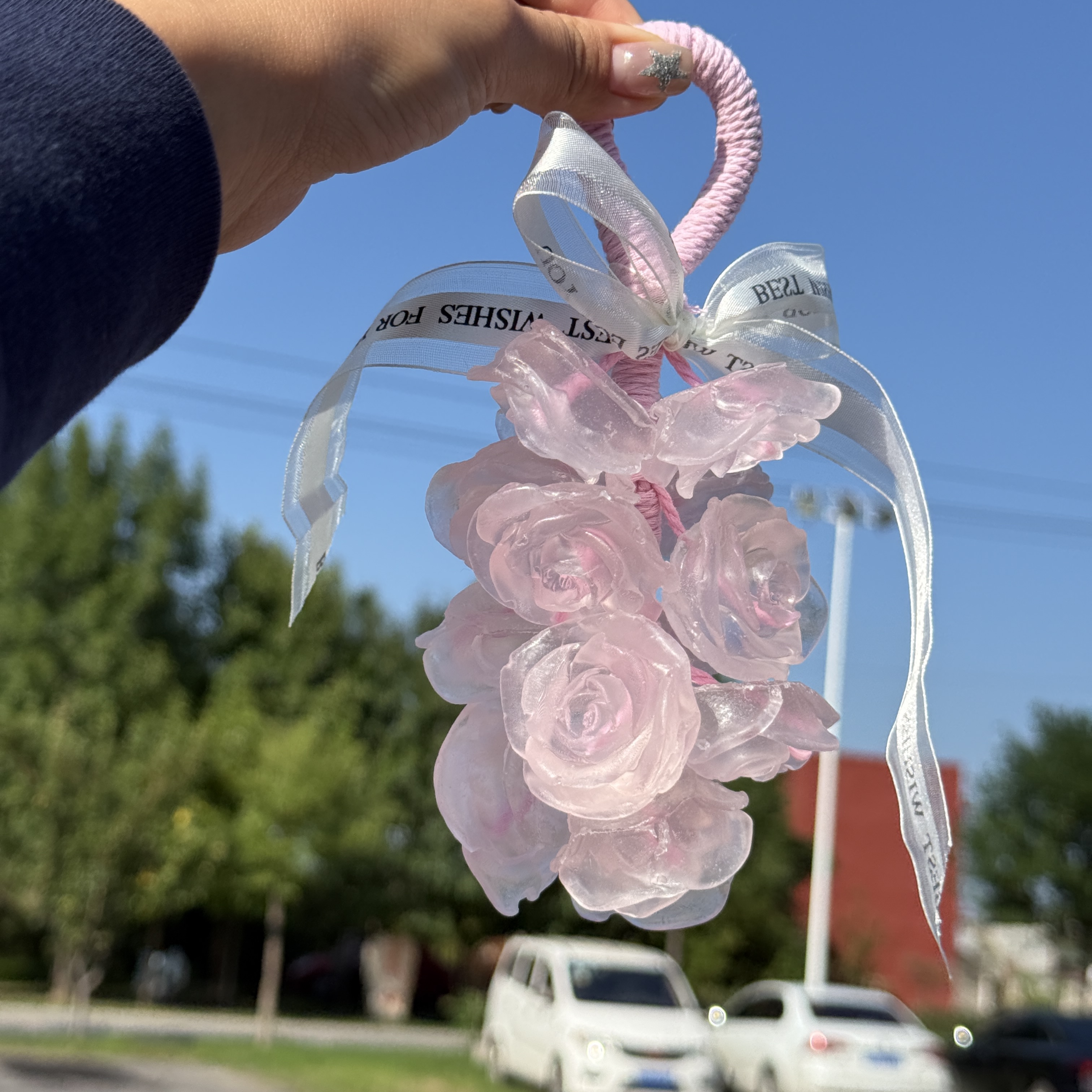 创意手工水晶玫瑰花香熏皂可沐浴洗手伴手礼熏皂挂件送礼盒