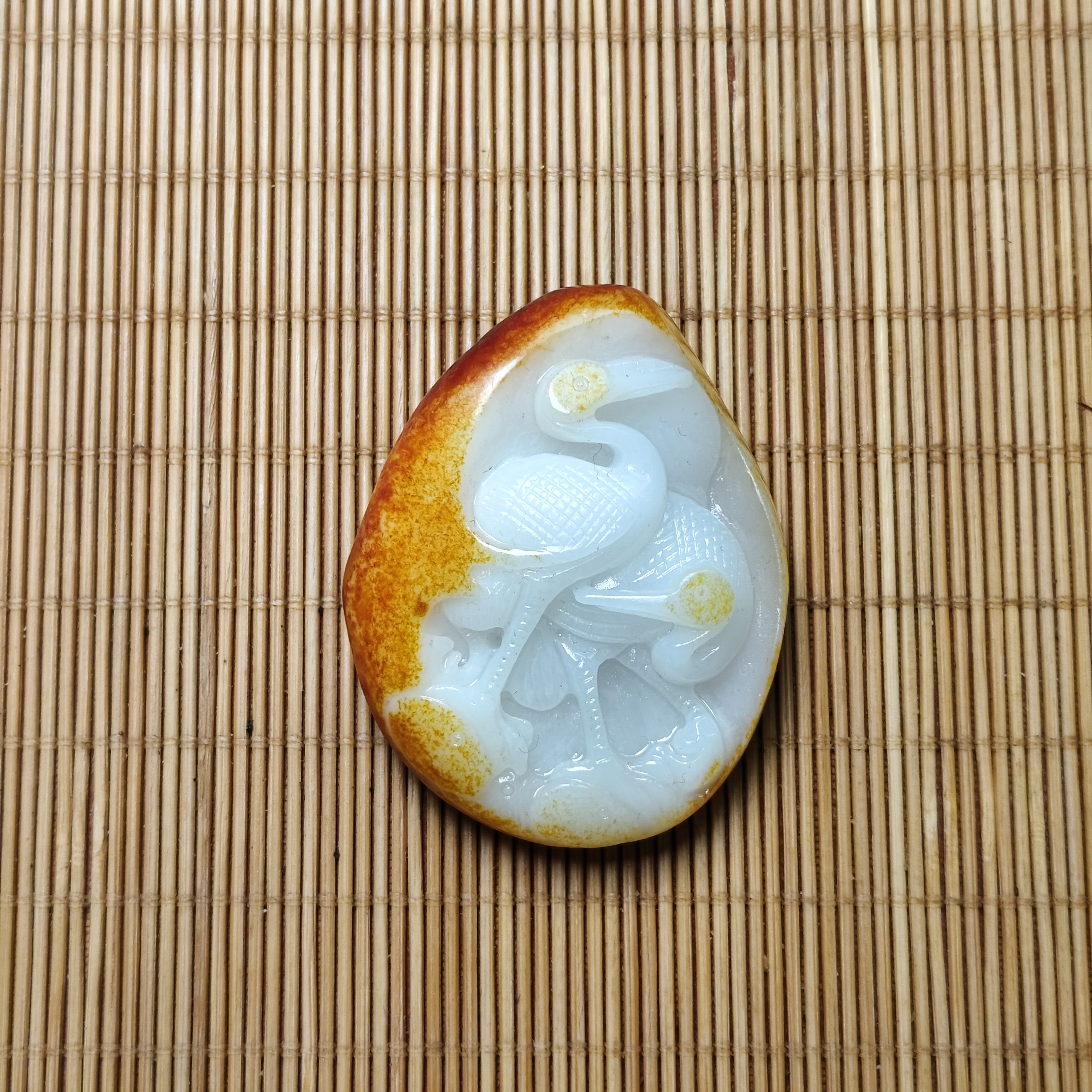 新疆和田玉松鹤年年66克