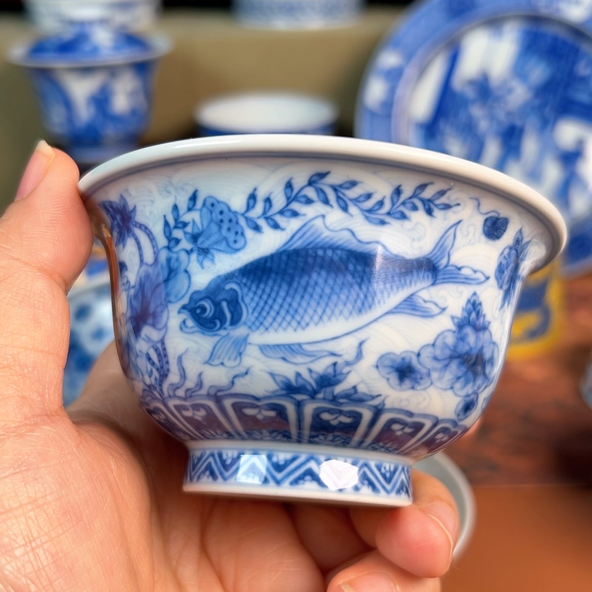 【闪购商品】杯天****ᴳ望月怀古-淡海水鱼藻压手