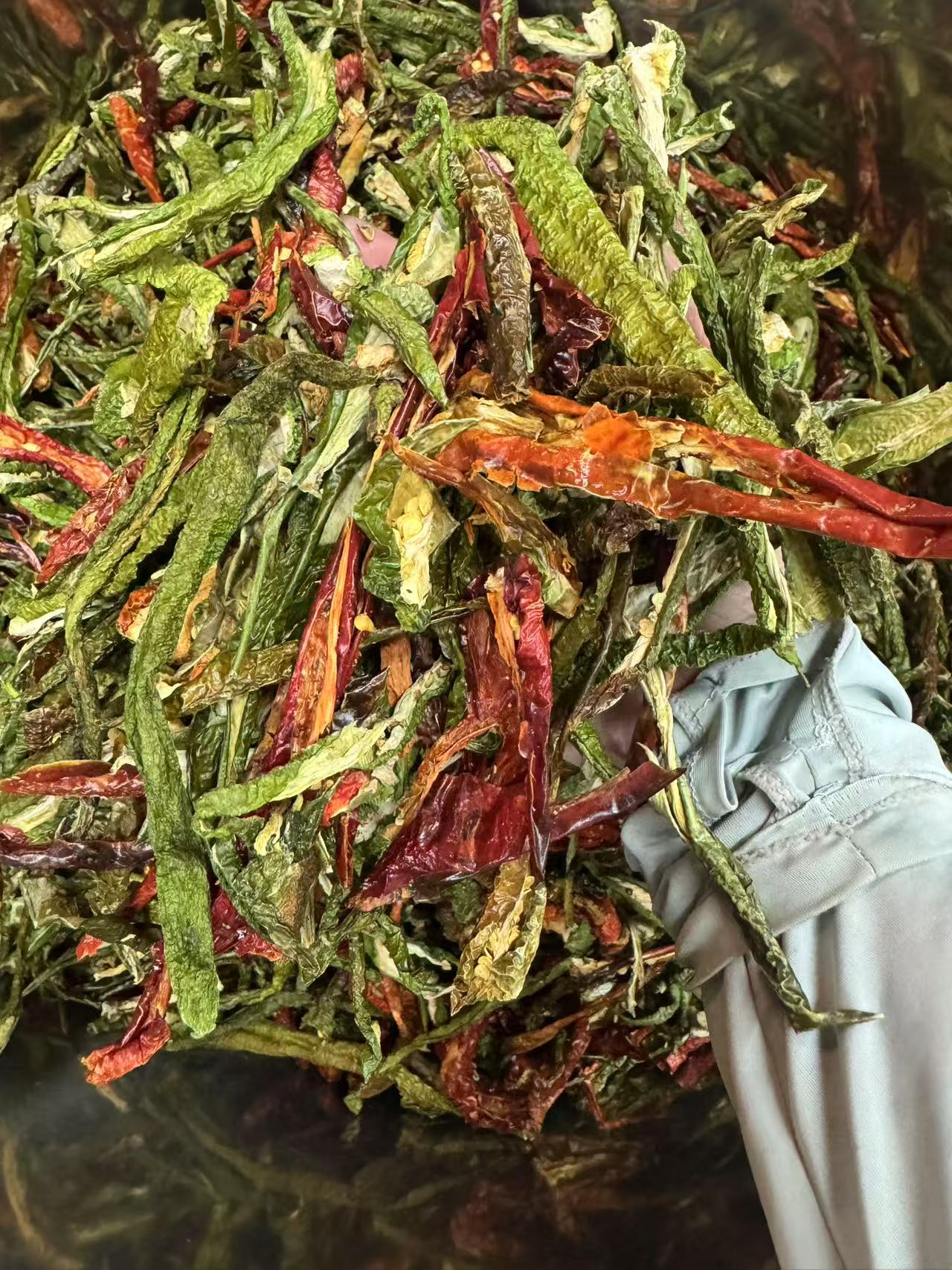 青红干辣椒皮江西特产干辣椒条辣椒圈辣椒丝