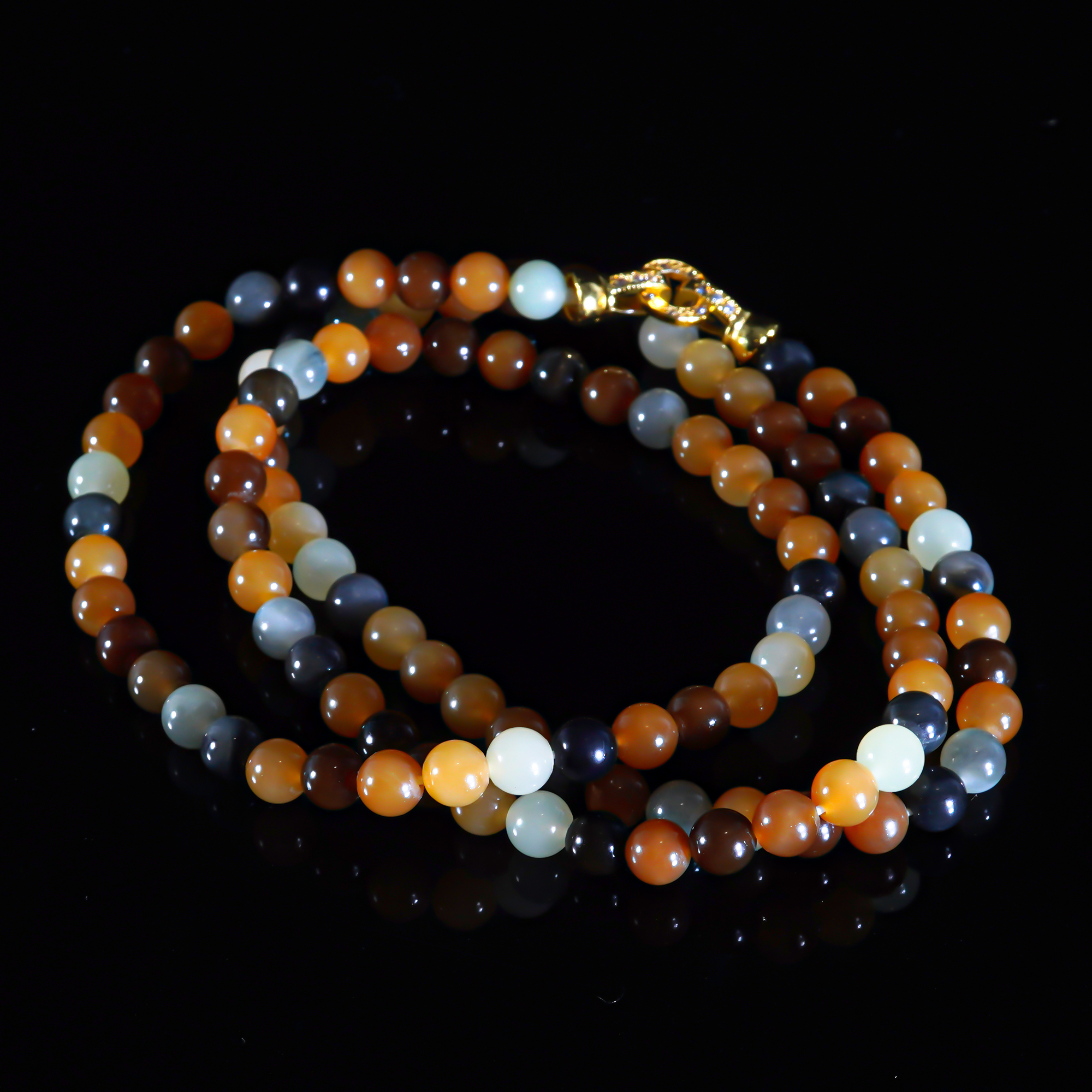 LOT.013和田玉多宝项链 /X1224