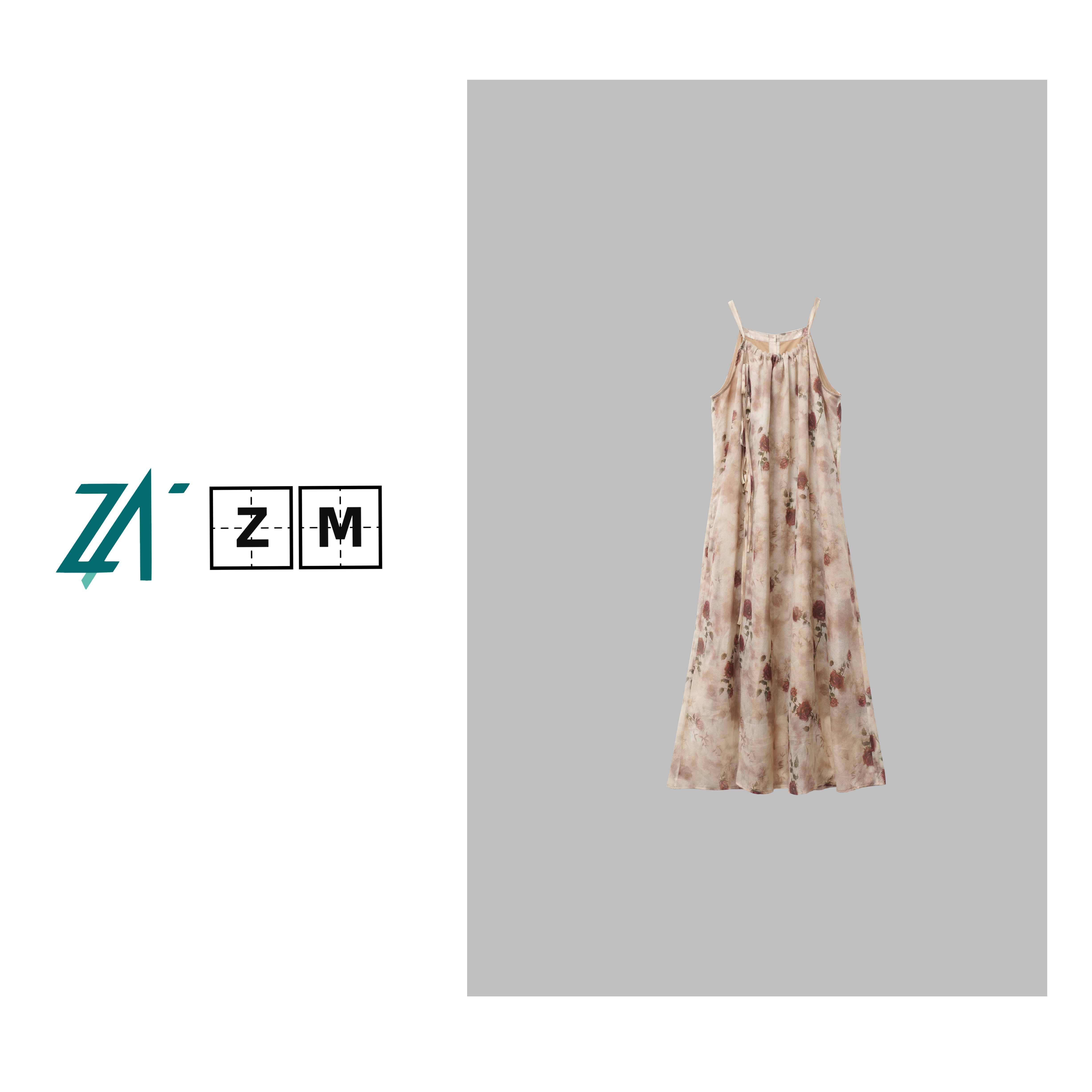 100%桑蚕丝植物印染贵气款显瘦百搭连衣裙女 X20B50429-B